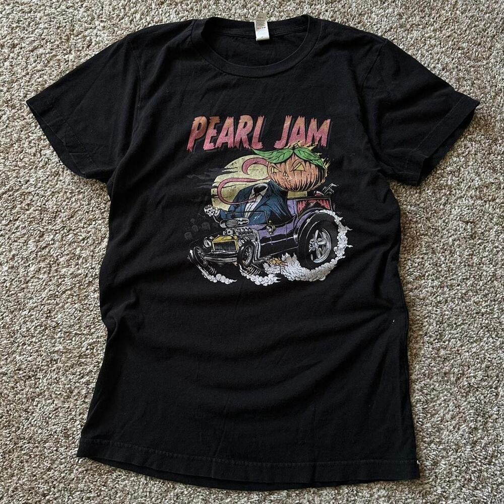 Halloween Car Hot Rod Pearl Jam US Concert Tour Band Tee